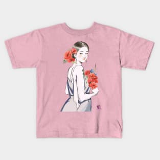 Poppies girl Kids T-Shirt